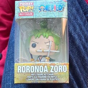 Onepiece Green and Black Keychain